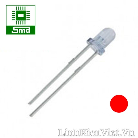 Led siêu sáng 3mm đỏ trong