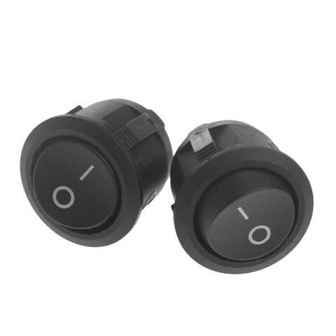 KCD1 3A 250V (lỗ khoét 15mm) - Màu đen