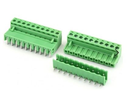 Cọc đấu 2EDG-10P-5.08MM 10 Pin - Chân cong