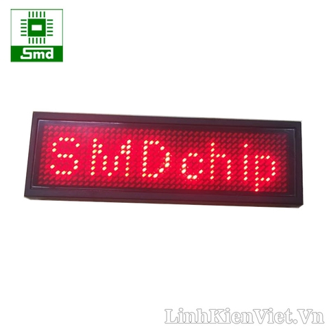 Bảng tên điện tử 9x3cm (Màu đỏ) - Bluetooth CÀI QUA APP ĐIỆN THOẠI