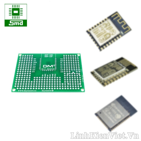 PCB Wifi ESP8266 ESP12F ESP12E ESP32 5x7cm