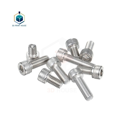 Bulông - Vít ốc inox 304 lục giác Đầu trụ (có khấc) M6