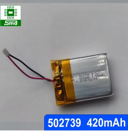 Pin Li-Po lithium 502739 420mAH 3.7V