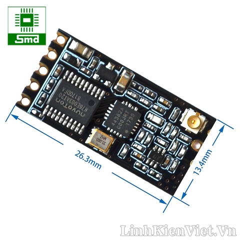 Module RF433 UART SI4438 SI4463 GT-38 1200m – Linh kiện điện tử SMD