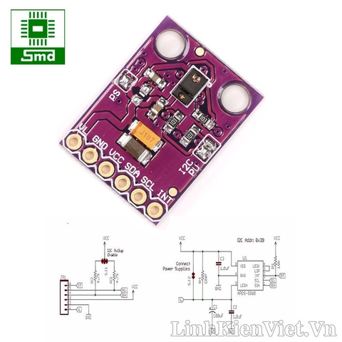 Module cảm biến chuyển động hồng ngoại RGB Gesture APDS-9960-3.3V