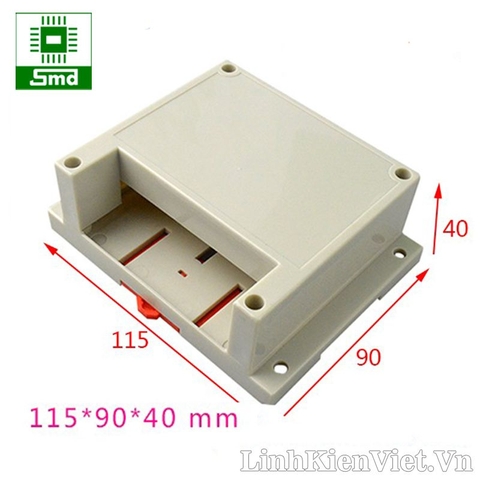 Hộp nhựa PLC 115x90x40mm 1 Đầu