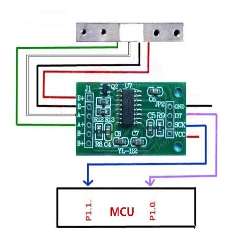 Module cảm biến trọng lượng Loadcell các loại 1KG/5KG/10KG/20KG