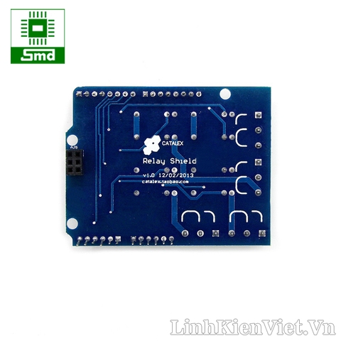 Module Arduino 4 Relays 5V Shield. Shield 4 relay 5V cho arduino