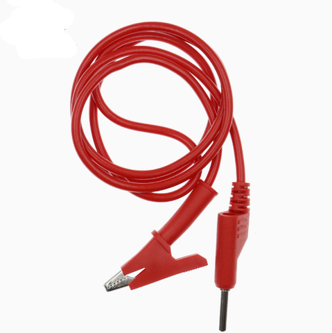Dây Nguồn test 20A 1 đầu cắm 1 đầu kẹp cá sấu các màu Xanh/Đỏ/Vàng/Đen