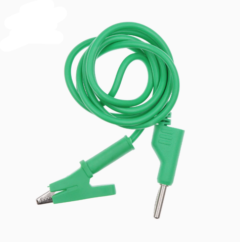 Dây Nguồn test 20A 1 đầu cắm 1 đầu kẹp cá sấu các màu Xanh/Đỏ/Vàng/Đen