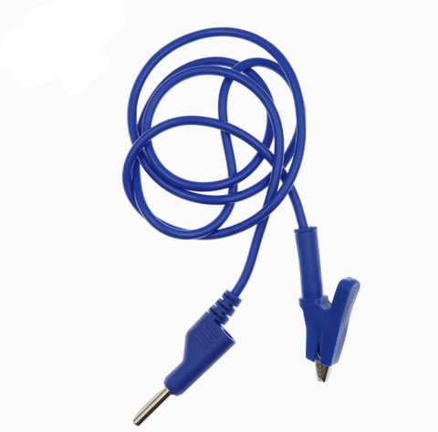 Dây Nguồn test 20A 1 đầu cắm 1 đầu kẹp cá sấu các màu Xanh/Đỏ/Vàng/Đen