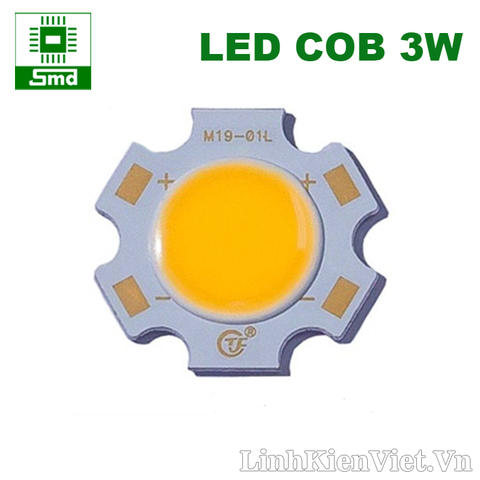 Led COB 3W 11mm Trắng ấm