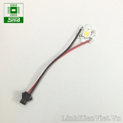 Led 1W hàn sẵn dây SM - Trắng ấm