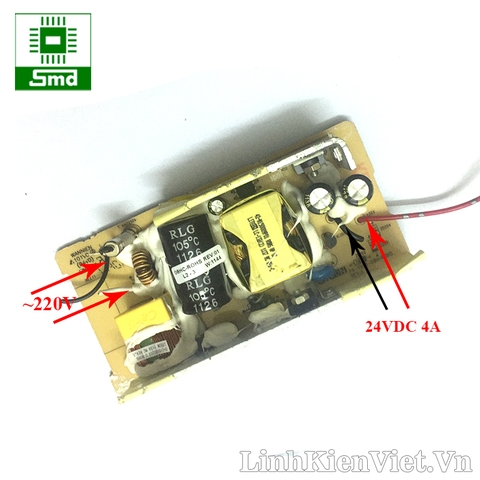 Nguồn không vỏ 24V - 4A