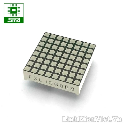 Led matrix 8x8 F3.0mm điểm vuông ( 32x32mm) (Xanh Dương)