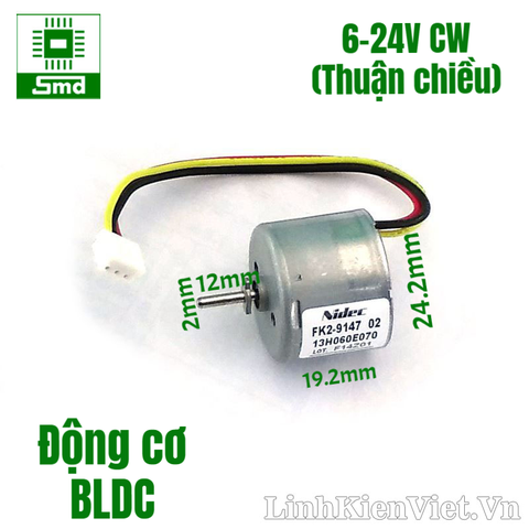 Động cơ BLDC 12V Nidec (Quay thuận chiều CW)