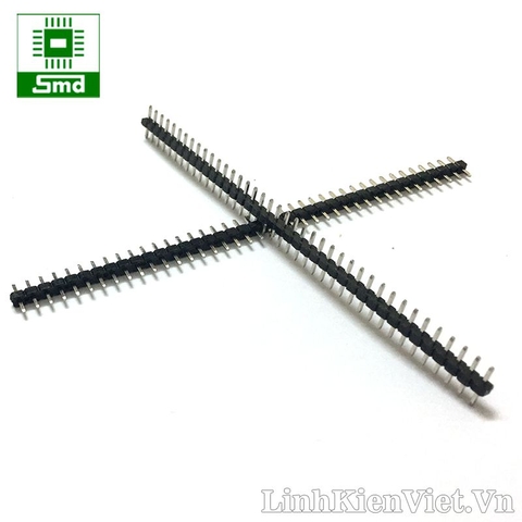 Pin header đơn đực thẳng 1x40 2.54mm phần nhựa cao 3mm (9.5mm)