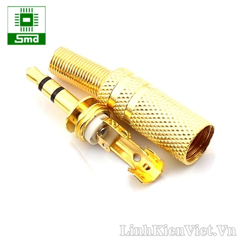 Jack Audio 3.5MM đực vỏ kim loại (màu gold)