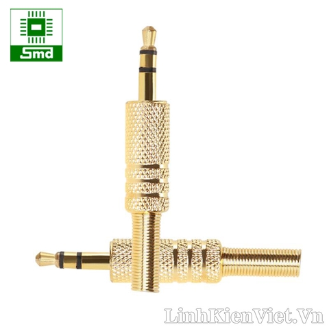 Jack Audio 3.5MM đực vỏ kim loại (màu gold)