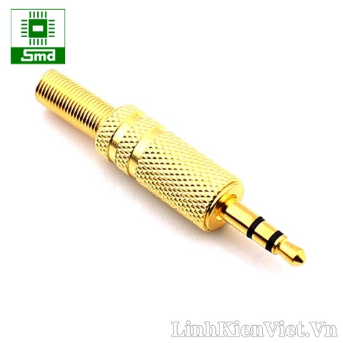 Jack Audio 3.5MM đực vỏ kim loại (màu gold)