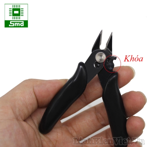 Kìm cắt chân linh kiện mini 90mm - Màu đen