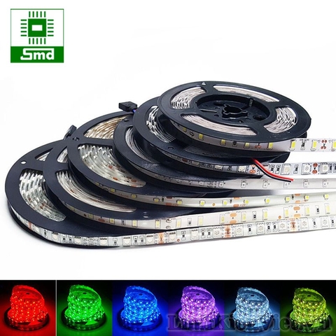 LED dây dán 3528 12V chống nước (5m) màu xanh lá