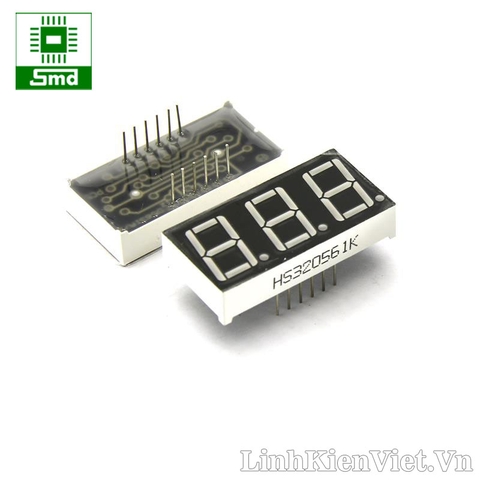 Led 7 thanh 0.56 X 3 âm chung (RED)