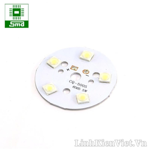 Led công suất 5x1W kèm đế (trắng ấm)