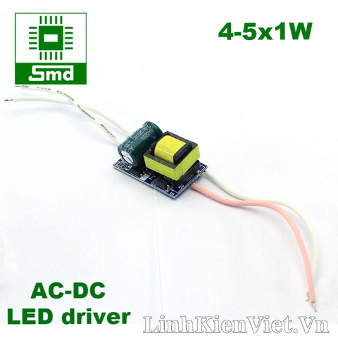 4-5x1W Led driver 220V (AC-DC)