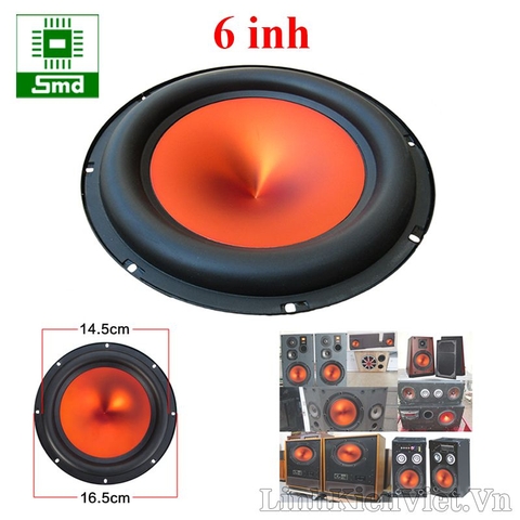 Loa siêu trầm 6.5 inch 80W - Màng đỏ