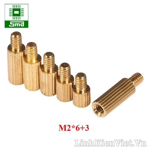 Chân đồng M2 Đực- Cái 6mm