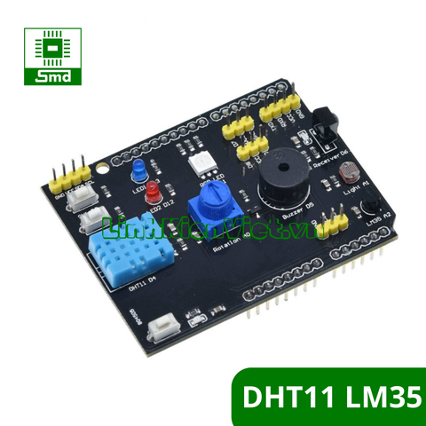 Module Cảm Biến Nhiệt Độ Độ Ẩm DHT11 LM35 Cho Arduino Uno R3
