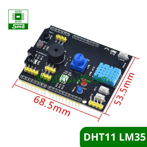 Module Cảm Biến Nhiệt Độ Độ Ẩm DHT11 LM35 Cho Arduino Uno R3