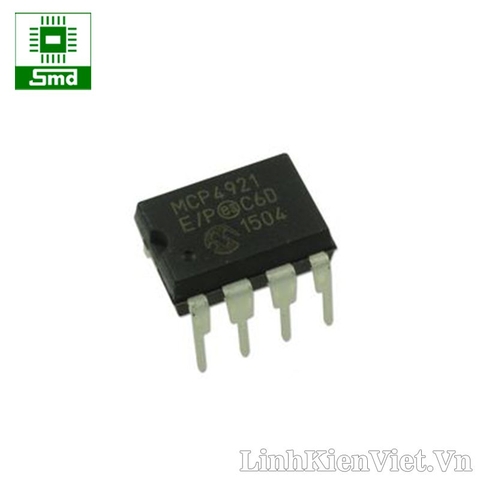 MCP4921 4921E DIP8 DAC 12-Bit D/A converter SPI interface