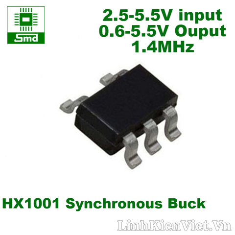 HX1001 SOT23-5 Synchronous Buck DC/DC Converter