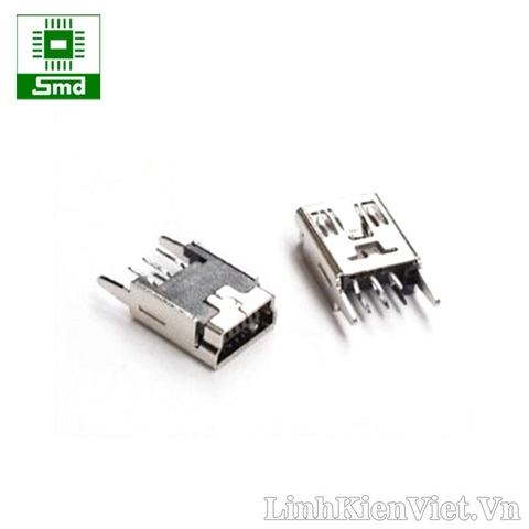 Chân mini USB loại đứng (mini USB DIP 5P)