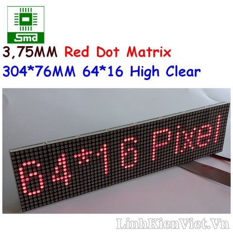 Module led matrix 16x64 F3.0 (304X76mm)
