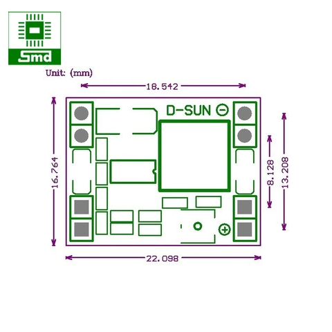 Module hạ áp mini DC-DC MP1584