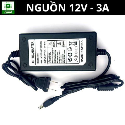 Nguồn vỏ nhựa 12V - 3A