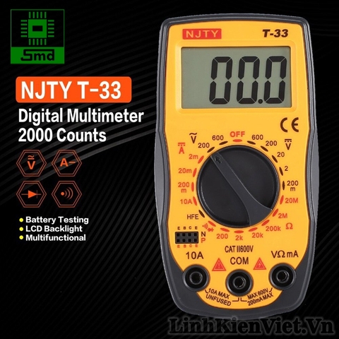 Đồng hồ vạn năng NJTY T33