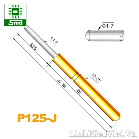 Kim test mạch P125-J 1.7mm