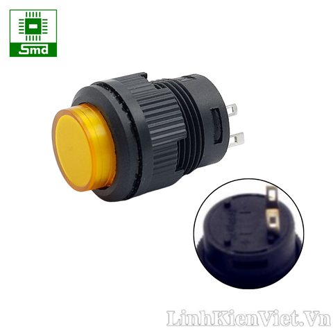 Nút nhấn nhả 2 chân Không Đèn R16 - 503 các màu Đỏ Xanh Vàng Trắng