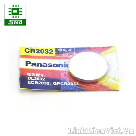 Pin Panasonic CR2032 3V (Loại vỉ 1 viên)
