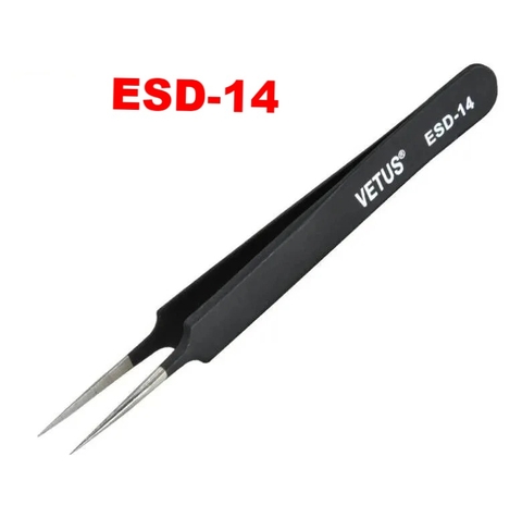 Nhíp gắp linh kiện ESD ( Màu đen) - ESD -14 Thẳng