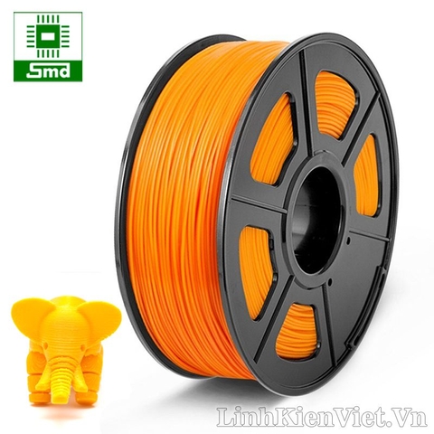 Cuộn nhựa in 3D chất liệu PLA 1.75mm 1kg (Cam - Orange)