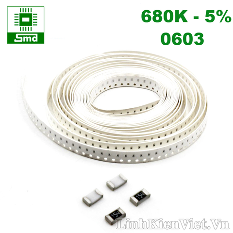 Điện trở dán 0603 5% (100K - 1M)