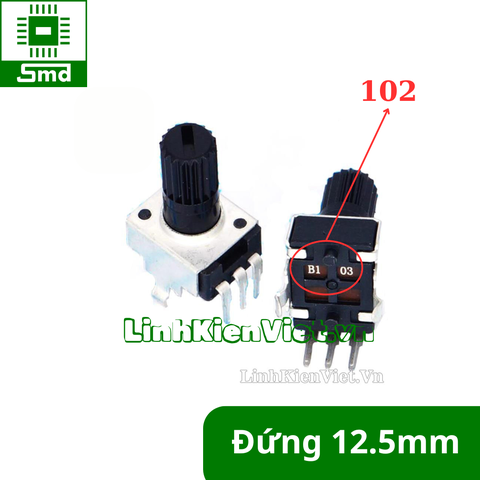 Triết áp đứng RV09 (chuôi 12.5mm) - 1K