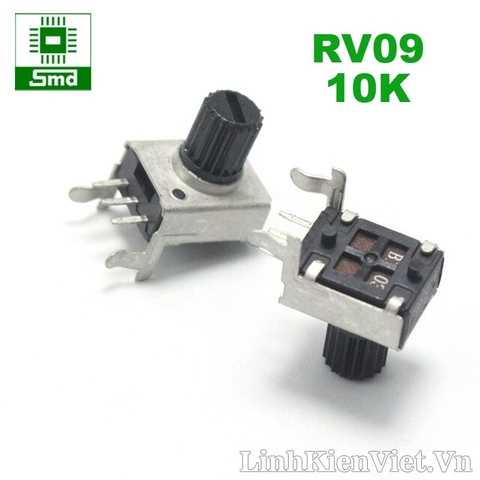 Triết áp ngang RV09 (chuôi ngắn 7.5mm) - 10K