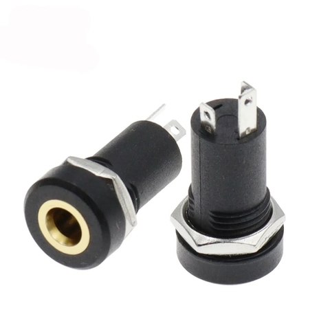 (3P Mạ Vàng) Jack cắm tai nghe 3.5mm PJ-392A PJ392A vỏ nhựa