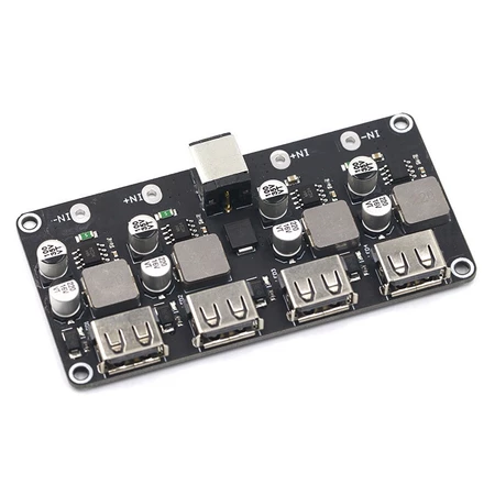 Mạch Sạc Nhanh Hỗ Trợ QC2.0 - QC3.0 (Mạch BUCK 6-32VDC ra 4 cổng USB 5V-2.1A)